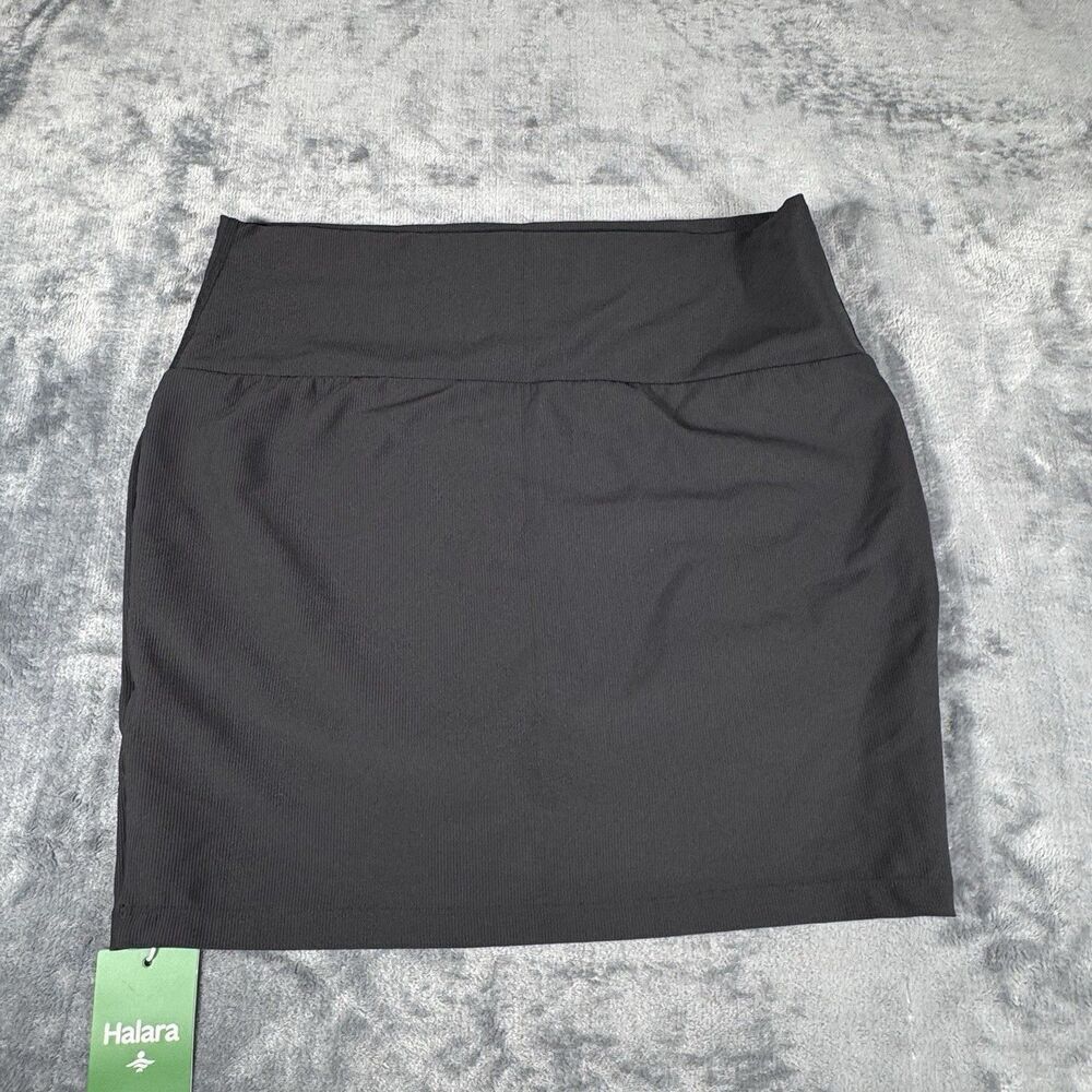 HALARA Sz XL Black Athleisure Play It My Way Skort Tennis Golf Mini Skirt Shorts - Picture 8 of 12